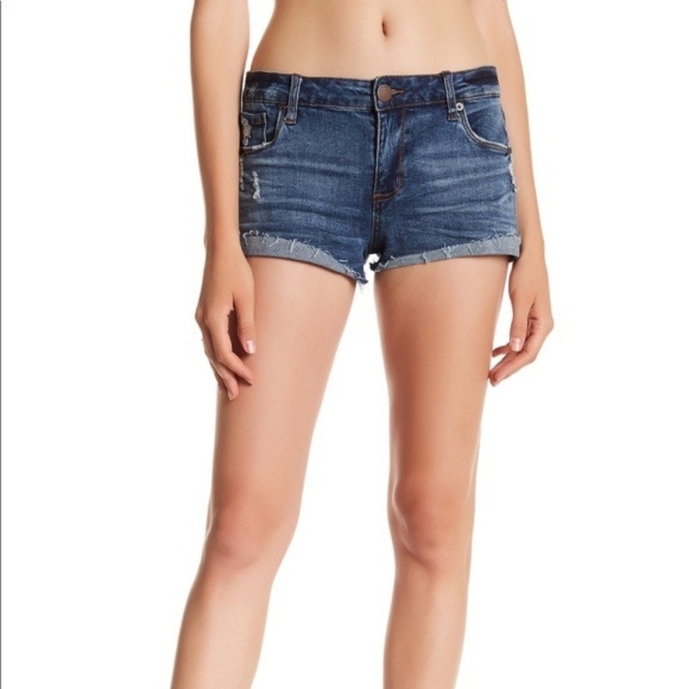 STS Blue Raw Cuffed Hem Denim Shorts (Size 24)